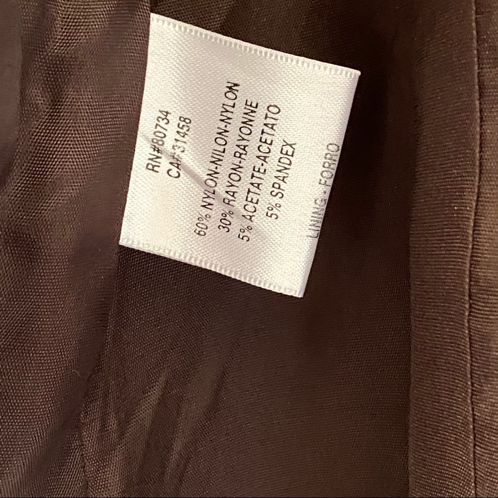 BCBGMaxAzria brown pinstripe professional blazer - Picture 9 of 16